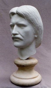 Sebek Miklós, Önarckép - Self-Portrait, plaster 1987